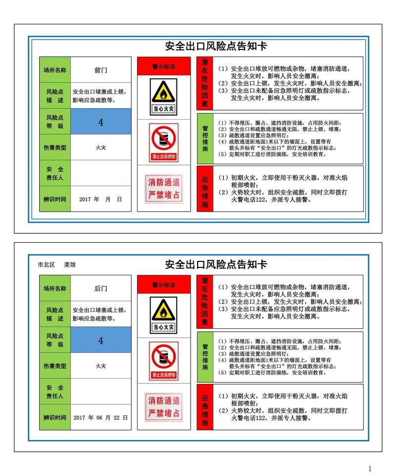 风险注意事项