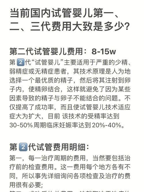 三代试管婴儿费用大概是多少？详细解析及影响因素