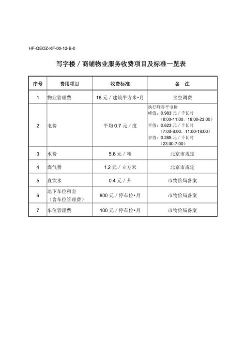 费用项目